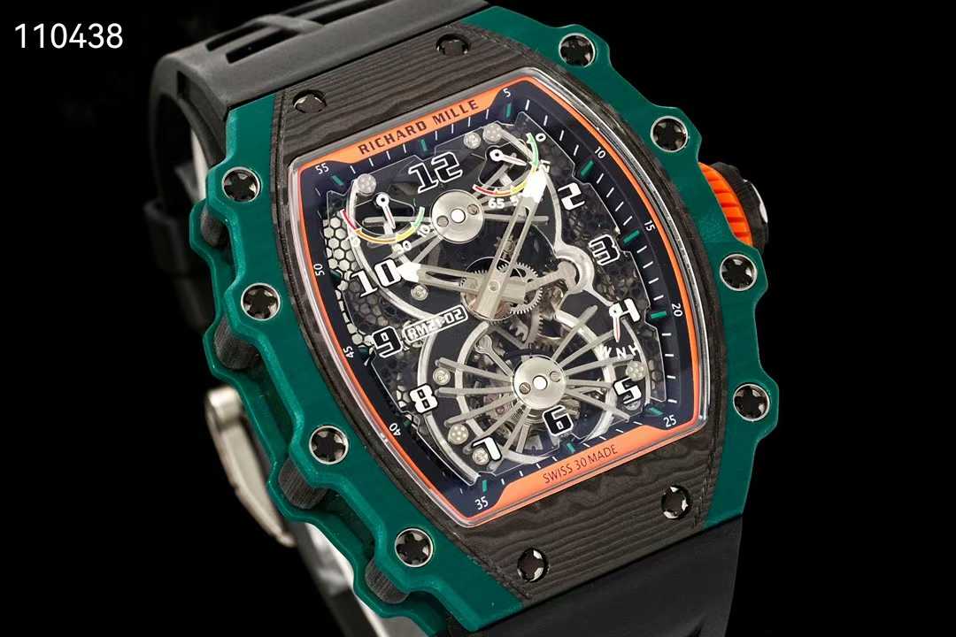 리차드밀 RM21-02 투르비용 에어로다인 뉴버젼 그린 블랙 시계 워치